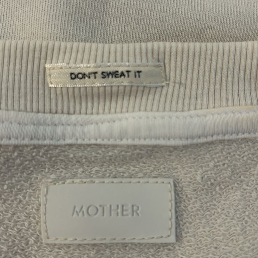 Mother Don’t Sweat It “Get Lost” Graphic Sweatshirt in Chalk White - Picture 4 of 7